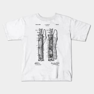 PATENT DRAWING / 1905 - Caddy Bag - black Kids T-Shirt